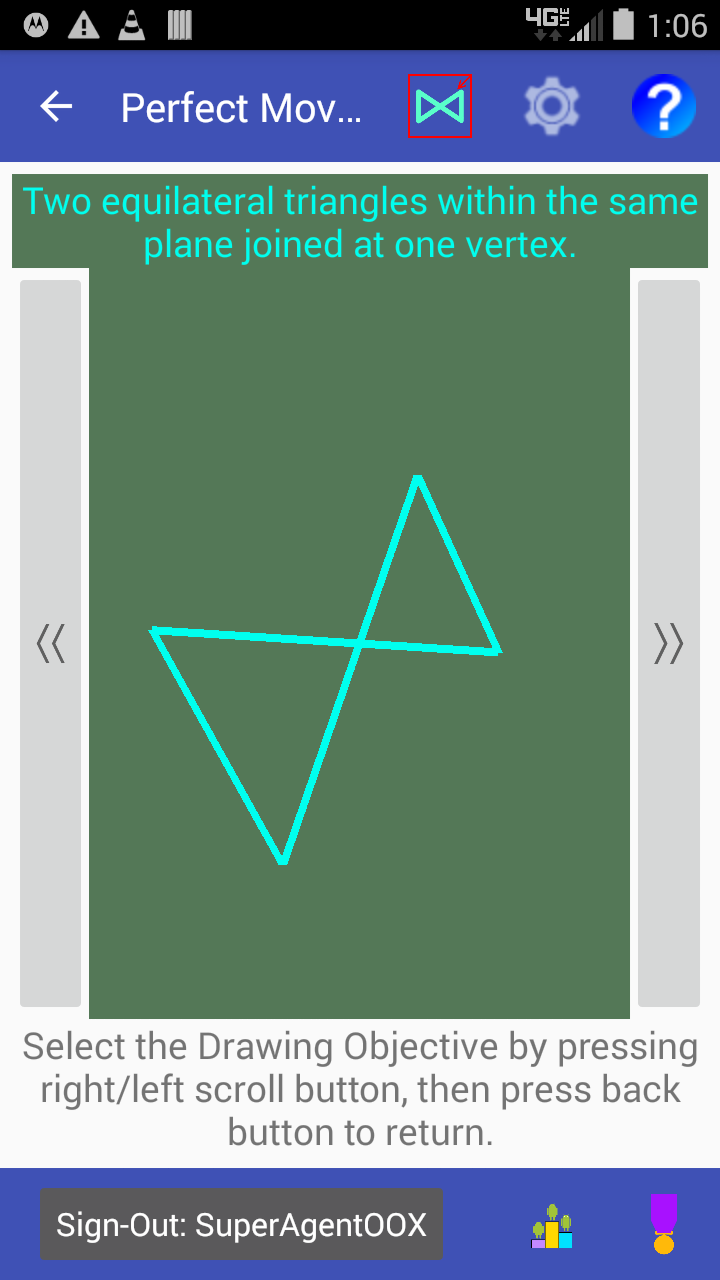 choose objective screen