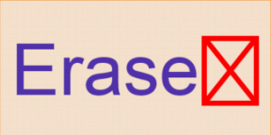 erase button